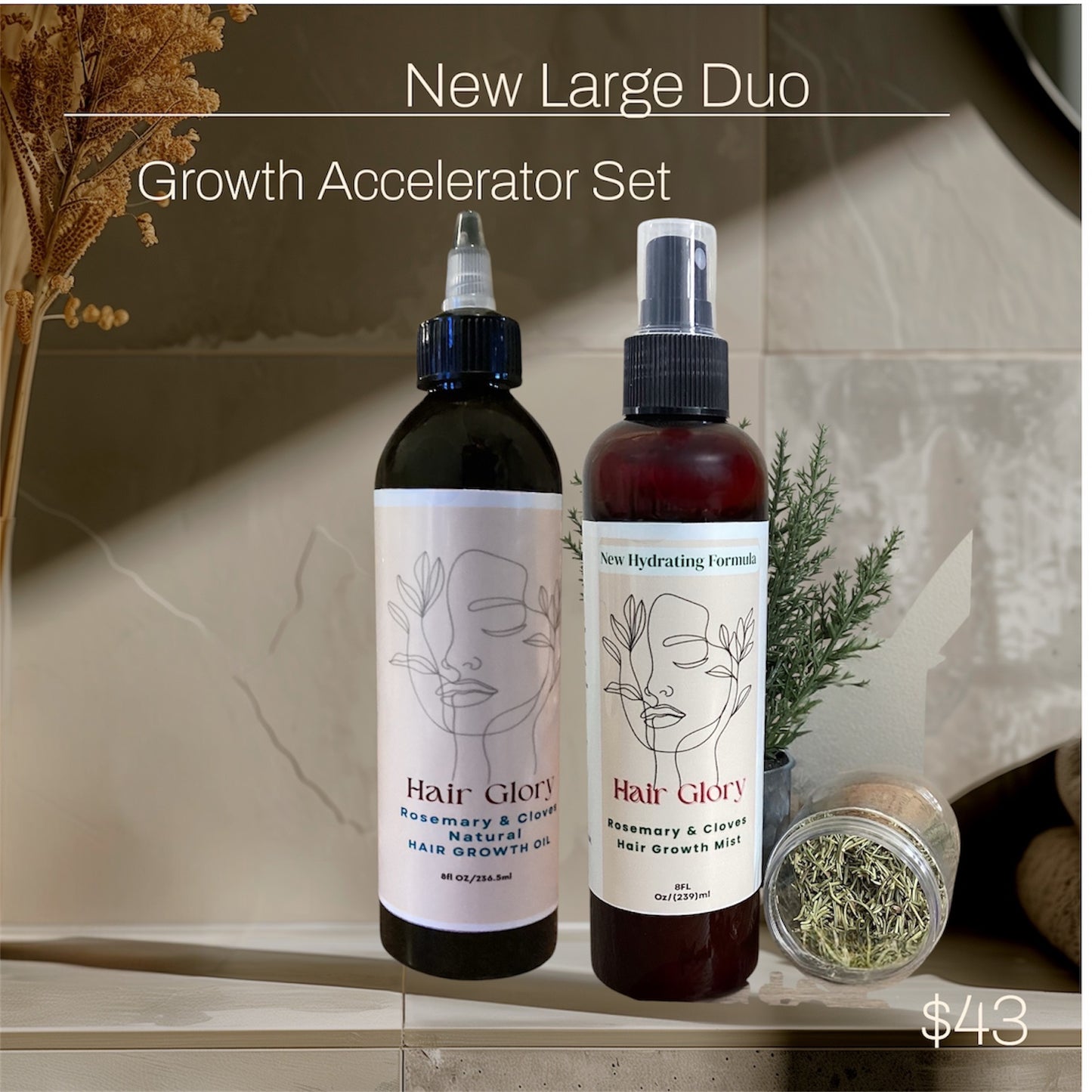 HairGlory Herbal Hair Growth Accelerator (set)